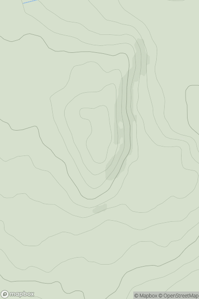 Thumbnail image for Drysgol [South-West Wales] showing contour plot for surrounding peak